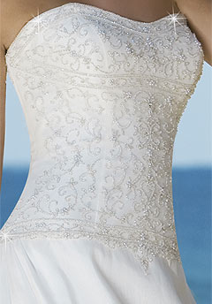 Orifashion HandmadeLuxury Beach Bridal Gown / Wedding Dress BE02
